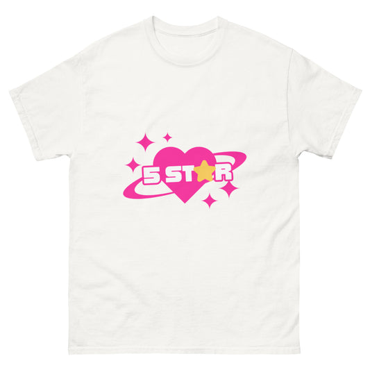 Pink Heart Five Star T-Shirt